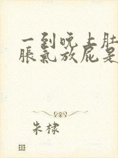 一到晚上肚子就胀气放屁是什么原因