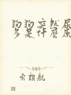 狗狗突然尿血尿多是什么原因引起的