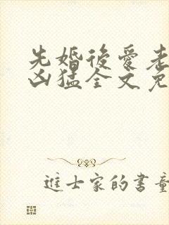 先婚后爱老公很凶猛全文免费阅读