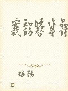 安知晓作品:总裁的替身前妻全本