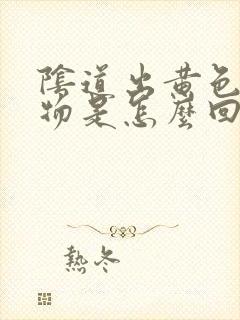 阴道出黄色分泌物是怎么回事