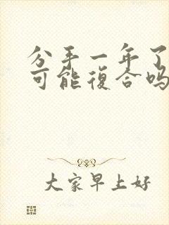 分手一年了还有可能复合吗