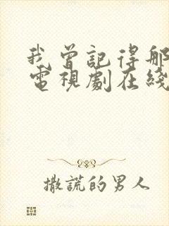 我曾记得那男孩电视剧在线观看免费封面