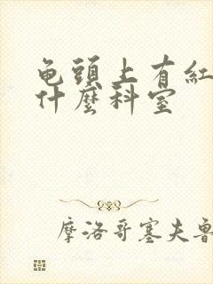 龟头上有红斑挂什么科室