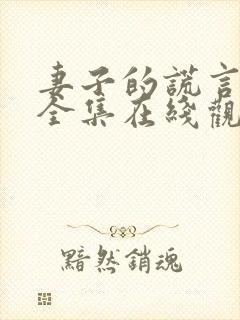 妻子的谎言短剧全集在线观看