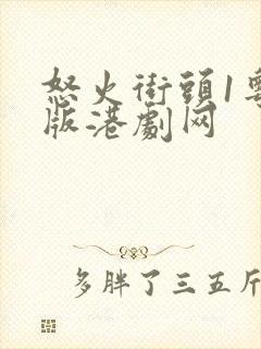 怒火街头1粤语版港剧网封面