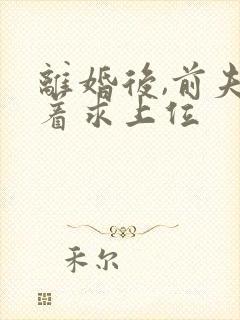 离婚后,前夫哭着求上位