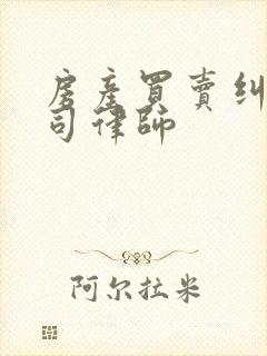 房产买卖纠纷官司律师