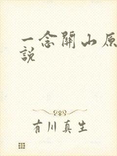 一念关山原著小说