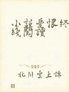 小说爱恨终散在线阅读封面