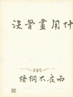 没骨画用什么纸封面