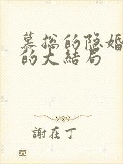 慕总的隐婚罪妻的大结局