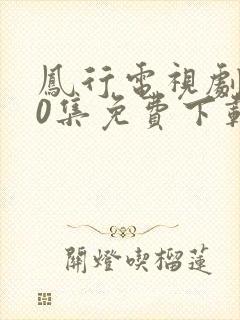 凤行电视剧全40集免费下载