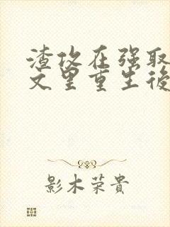 渣攻在强取豪夺文里重生后by封面