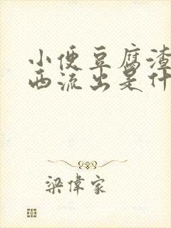 小便豆腐渣样东西流出是什么情况