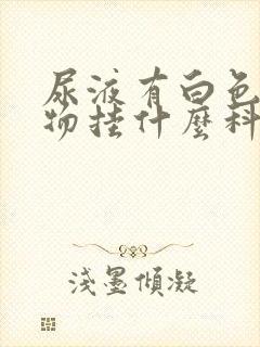 尿液有白色沉淀物挂什么科