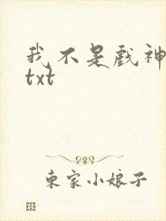 我不是戏神网盘txt封面