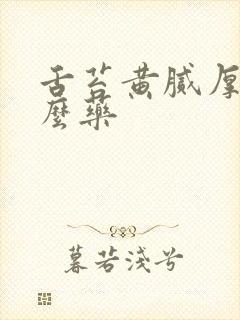 舌苔黄腻厚吃什么药