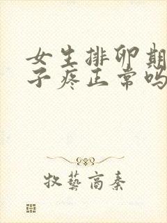 女生排卵期小肚子疼正常吗