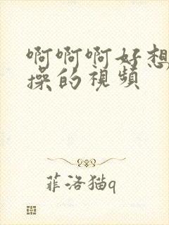 啊啊啊好想被狂操的视频