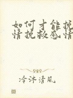 如何才能挽回感情挽救感情