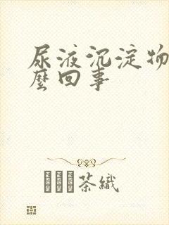 尿液沉淀物多怎么回事