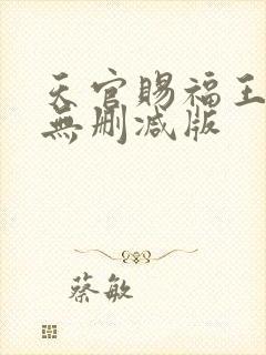 天官赐福王祖贤无删减版封面