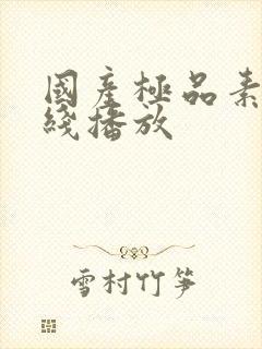 国产极品素人在线播放