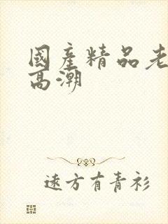 国产精品老熟女高潮