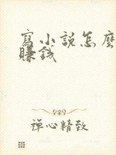 写小说怎么才能赚钱封面