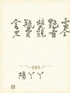 金瓶双艳电视剧免费观看全集完整版2008年