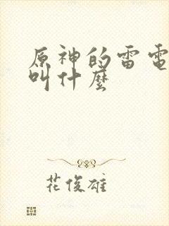 原神的雷电将军叫什么