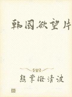 韩国欲望片伦理封面