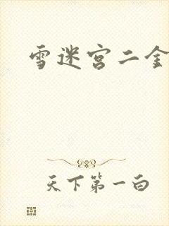 雪迷宫二金结局