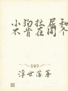 小狗拉尿和排便不肯在同个地方