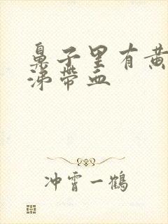 鼻子里有黄稠鼻涕带血