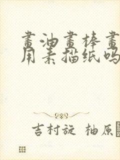 画油画棒画可以用素描纸吗