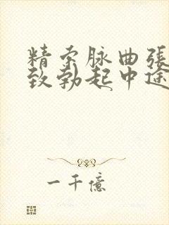 精索脉曲张会导致勃起中途疲软