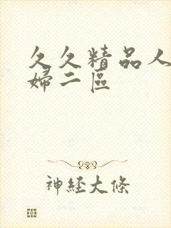 久久精品人妻少妇二区