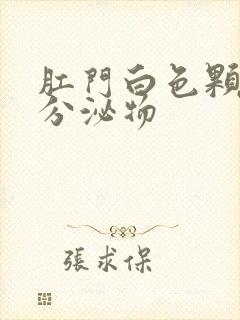 肛门白色颗粒状分泌物