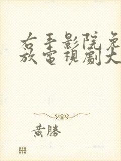 右手影院免费播放电视剧大全最新