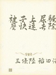 被子上尿骚味怎么快速去除