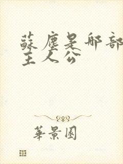 苏尘是哪部小说主人公封面