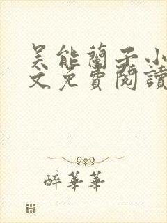 吴能兰子小说全文免费阅读封面