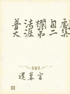 普法栏目剧真爱天涯第二集