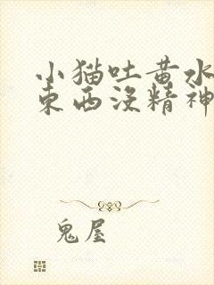 小猫吐黄水不吃东西没精神