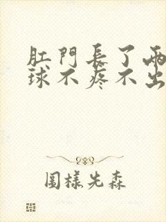 肛门长了两个肉球不疼不出血