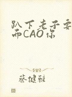 趴下老子要从后面CAO你