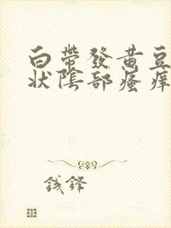 白带发黄豆腐渣状阴部瘙痒