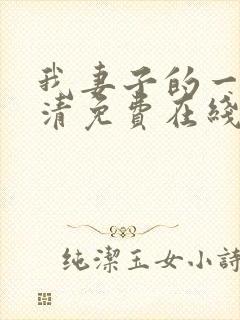 我妻子的一切高清免费在线观看封面